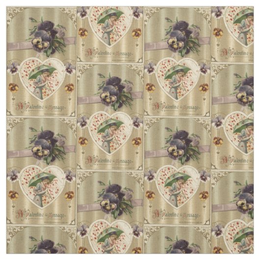 Victoriaans Lady  Valentijn Fabric Stof (Swatch)