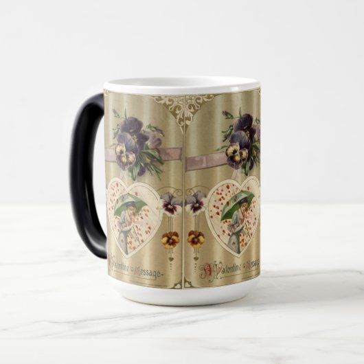 Victoriaans Lady  Valentijnsdag Mok (Voorkant links)