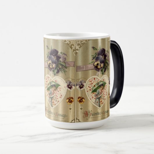 Victoriaans Lady  Valentijnsdag Mok (Voorkant rechts)
