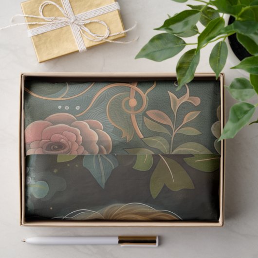  Victoriaans Lady Whimsical Wildflowers Tissuepapier (Geschenk)