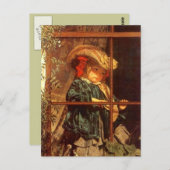  VICTORIAANS langer om buiten BRIEFKAART te zijn (Voorkant / Achterkant)