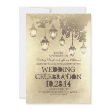 Victoriaans Lantaarns huwelijksuitnodigingen