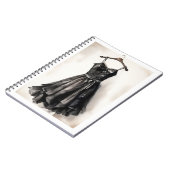  Victoriaans LBD Little Black Dress Memoir Notitieboek (Linkerzijde)