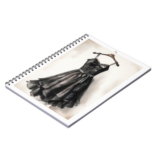  Victoriaans LBD Little Black Dress Memoir Notitieboek (Linkerzijde)