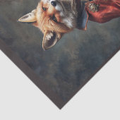 Victoriaans leeftijd Kozak Fox in legeruniform Tissuepapier (Detail)