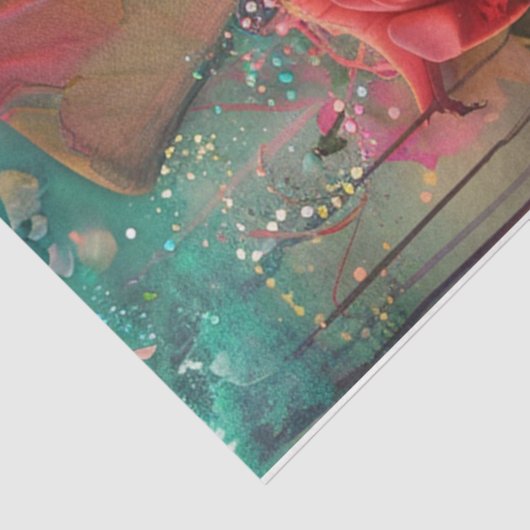 Victoriaans leeuw tissuepapier (Detail)