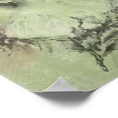  Victoriaans legante dame in Green Pearl Lace Poster (Hoek)