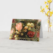 Victoriaans lege kaart (Gele Bloem)