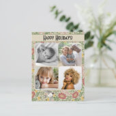 Victoriaans  lente - rode dagen - foto briefkaart (Staand voorkant)