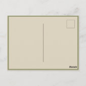 Victoriaans  lente - rode dagen - foto briefkaart (Achterkant)