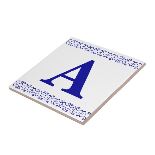 Victoriaans Letter-tegel Tegeltje (Zijkant)