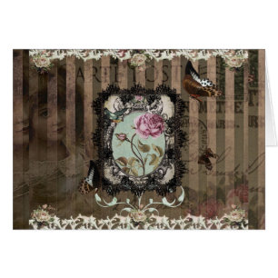 Victoriaans letters - notitie Kaart