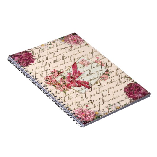  Victoriaans Letters Oud Gedicht Schrijven Notitieboek (Rechterzijde)