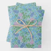 Victoriaans libellen Tuinkleurige en zachte kleure Inpakpapier Vel (In situ)