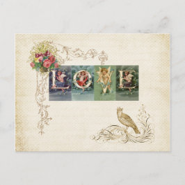 Victoriaans liefde Briefkaart