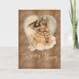 Victoriaans Liefde Feestdagen Kaart