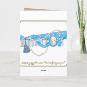 Victoriaans Liefde Lederen Roos Foto Lijst Feestdagen Kaart (Achterkant)