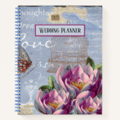 Victoriaans liefdesdenken Dreams Bird Cage Wedding Notitieboek (Voorkant)