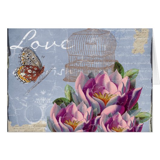 Victoriaans liefdesdenken Dreams Butterfly Bird Ca (Voorkant Horizontaal)