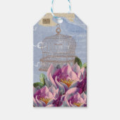 Victoriaans liefdesdenken Dreams Butterfly Bird Ca Cadeaulabel (Voorkant)