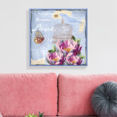 Victoriaans liefdesdenken Dreams Butterfly Bird Ca Canvas Afdruk (Insitu (Woonkamer))
