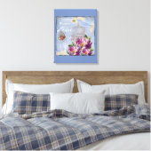 Victoriaans liefdesdenken Dreams Butterfly Bird Ca Canvas Afdruk (Insitu (Slaapkamer))