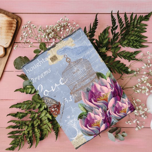 Victoriaans liefdesdenken Dreams Butterfly Bird Ca Kaart