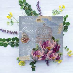 Victoriaans liefdesdenken Dreams Butterfly Bird Ca Legpuzzel