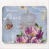 Victoriaans liefdesdenken Dreams Butterfly Bird Ca Muismat (Voorkant)