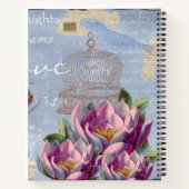Victoriaans liefdesdenken Dreams Butterfly Bird Ca Notitieboek (Achterkant)