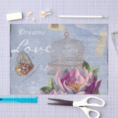 Victoriaans liefdesdenken Dreams Butterfly Bird Ca Tissuepapier (Craft)