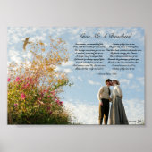 Victoriaans liefdesgedicht poster (Voorkant)