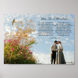 Victoriaans liefdesgedicht poster