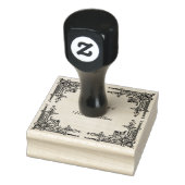 Victoriaans Lijst Boekplaat Uit de Bibliotheek van Rubberstempel (Stempel)