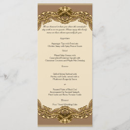 Victoriaans Lijst in Gold Wedding Menu