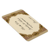 Victoriaans Lijst in gouden bruiloft Save the Date Magneet (Rechterzijde)