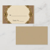 Victoriaans Lijst in gouden trouwplaatskaarten Plaatskaartje (Voorkant / Achterkant)