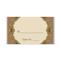 Victoriaans Lijst in gouden trouwplaatskaarten