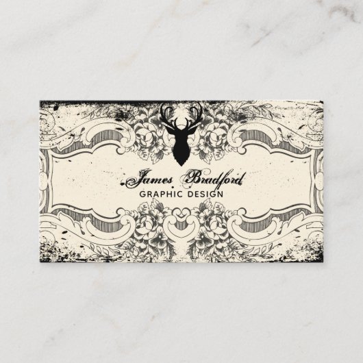 Victoriaans Lijst Logo Visitekaartje (Voorkant)