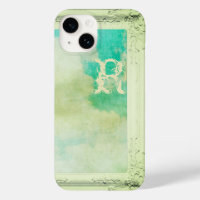 Victoriaans lijst Sky Cloud blauwgroen crème schil