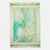 Victoriaans lijst Sky Cloud Elegant blauwgroen Cre Theedoek (Verticaal)