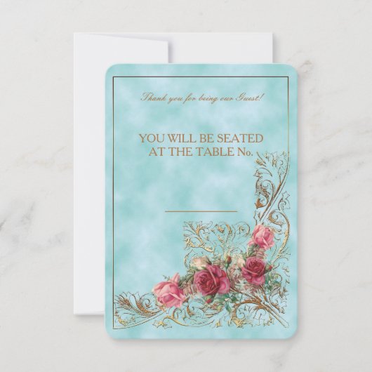 Victoriaans Lijst - Wedding Invitation Suite Kaart (Voorkant)