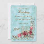 Victoriaans Lijst - Wedding Invitation Suite Kaart (Voorkant)