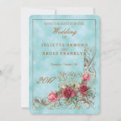 Victoriaans Lijst - Wedding Invitation Suite Save The Date (Voorkant)