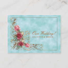 Victoriaans Lijst - Wedding Invitation Suite Visitekaartje