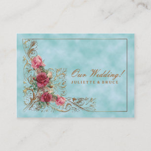 Victoriaans Lijst - Wedding Invitation Suite Visitekaartje