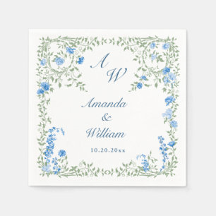 Victoriaans  Lijst Wilde Bloemen Bloemen Bloemen B Servet