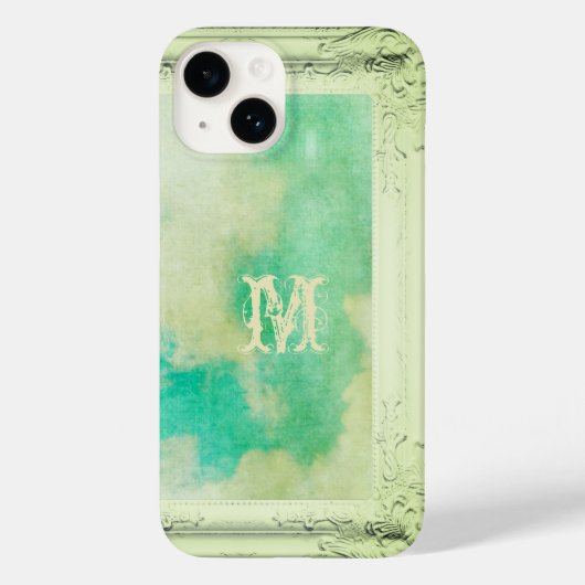 Victoriaans lijsten hemelschilderij Elegante blauw Case-Mate iPhone Case (Achterkant)