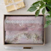 Victoriaans Lilacs w White Lace Lijst lavender roz Tissuepapier (Geschenk)