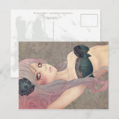 Victoriaans lingerie-Briefkaart Briefkaart (Voorkant / Achterkant)